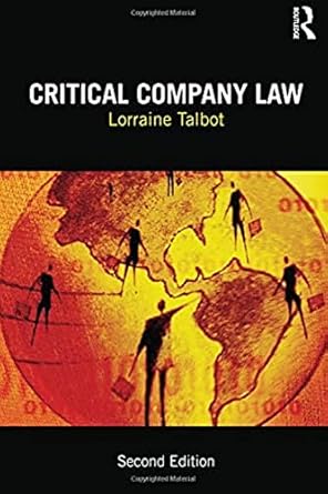 critical company law 1st edition lorraine talbot 0415538823, 978-0415538824