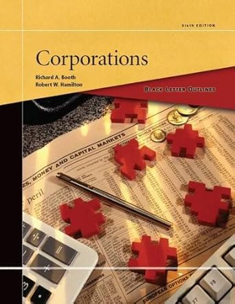 black letter outline on corporations 1st edition richard booth 0314283242, 978-0314283245