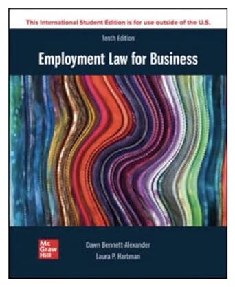 bennett alexander d employment law for business 1st edition laura p hartman dawn d bennett alexander