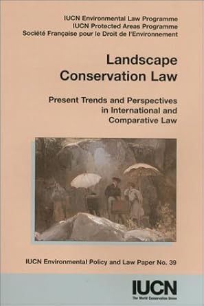 landscape conservation law present trends and perspectives in international and comparative law 1st edition