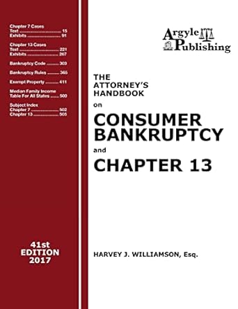 the attorneys handbook on consumer bankruptcy and chapter 13 a legal practitioners guide to chapters 7 and 13