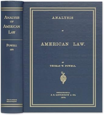 analysis of american law 1st edition thomas w powell 1584778660, 978-1584778660