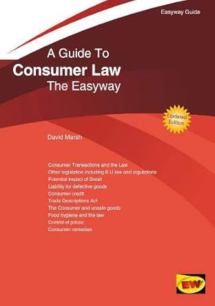 a guide to consumer law the easyway   2020 1st edition david marsh 1847169880, 978-1847169884