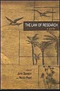 the law of research a guide 1st edition john dawson ,nicola peart 1877276502, 978-1877276507