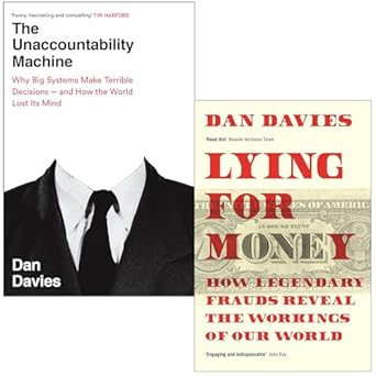 dan davies 2 books collection set the unaccountability machine and lying for money 1st edition dan davies