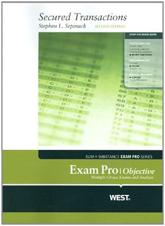 secured transactions exam pro objective 1st edition stephen sepinuck 0314283250, 978-0314283252