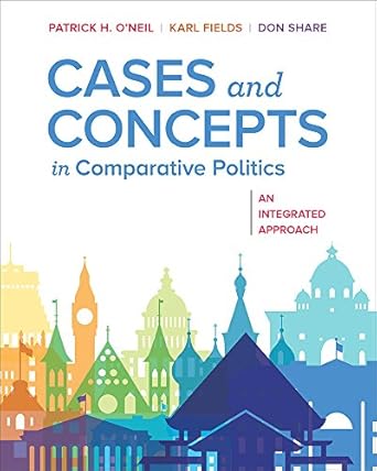 cases and concepts in comparative politics an integrated approach 1st edition patrick h o'neil ,karl j fields