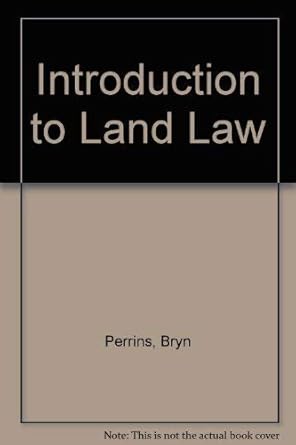 introduction to land law 1st edition bryn perrins 1859410294, 978-1859410295