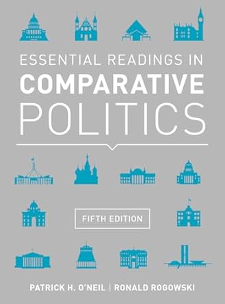 essential readings in comparative politics 1st edition patrick h o'neil ,ronald rogowski 0393938980,