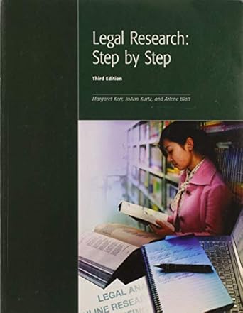 legal research step by step 1st edition joann kurtz arlene blatt kerr, margaret 1552393526, 978-1552393529