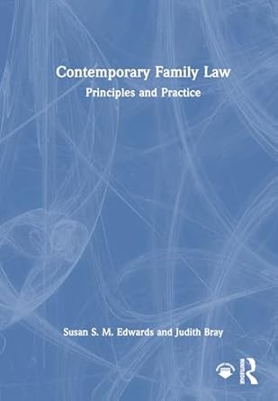 contemporary family law principles and practice 1st edition susan s m edwards ,judith bray 1032563427,