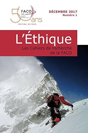 lethique les cahiers de recherche de la faco 1st edition faco paris ,taklith boudjelti ,assane boye ,meriem