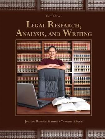 legal research analysis and writing 1st edition joanne banker hames ,yvonne ekern 013159480x, 978-0131594807>