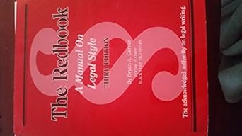 the redbook a manual on legal style 1st edition bryan a garner 0314289011, 978-0314289018