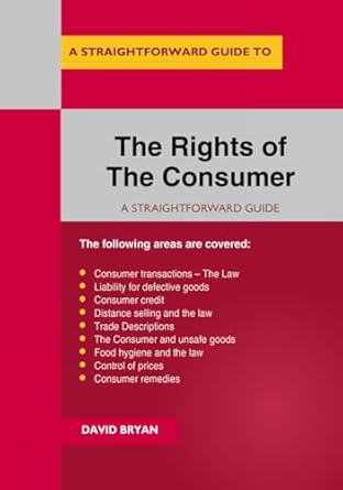 the rights of the consumer 1st edition david bryan 1847168795, 978-1847168795