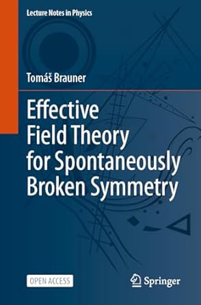 effective field theory for spontaneously broken symmetry 1st edition tomas brauner 3031483774, 978-3031483776