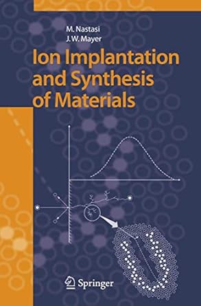 ion implantation and synthesis of materials 1st edition michael nastasi ,james w mayer 3642062598,