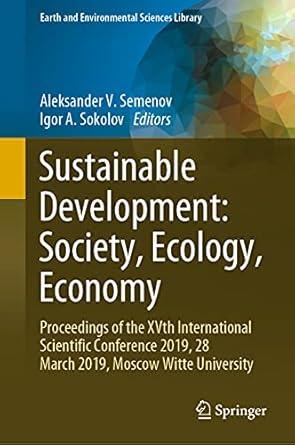 sustainable development society ecology economy proceedings of the xvth international scientific conference