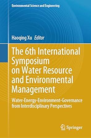 the 6th international symposium on water resource and environmental management water energy environment