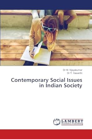 contemporary social issues in indian society 1st edition dr m vijayakumar ,dr t vasanthi 6206755282,