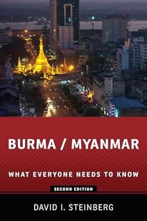 burma/myanmar what everyone needs to know 1st edition david steinberg 019998168x, 978-0199981687