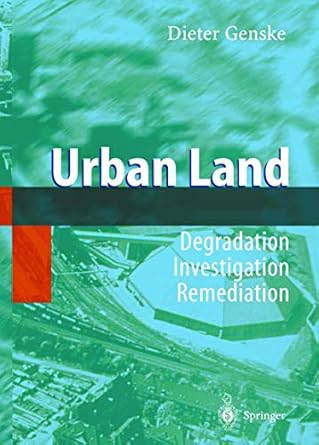 urban land 1st edition dieter d genske 3540438459, 978-3540438458