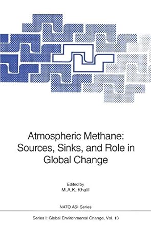 atmospheric methane sources sinks and role in global change 1st edition m a k khalil 3642846076,