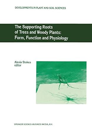 the supporting roots of trees and woody plants form function and physiology 1st edition a stokes 079235964x,