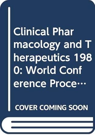 clinical pharmacology and therapeutics proceedings of plenary lectures symposia and therapeutic sessions of