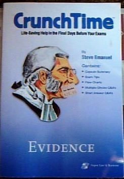 evidence crunchtime 1st edition steven l emanuel 0735534608, 978-0735534605