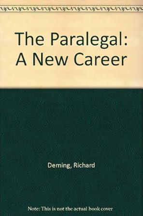 paralegal 2 1st edition deming 0525666559, 978-0525666554