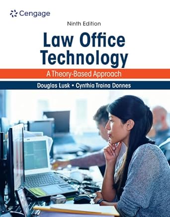 law office technology a theory based approach 1st edition douglas lusk ,cynthia traina donnes 0357619250,