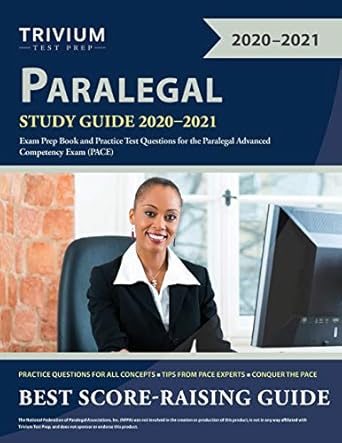 paralegal study guide 2020 2021 exam prep book and practice test questions for the paralegal advanced