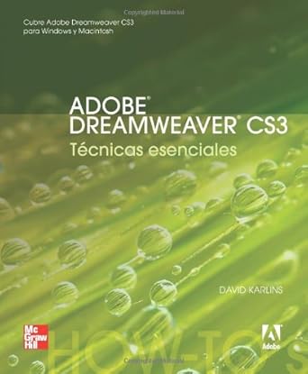 adobe dreamweaver cs3 tecnicas esenciales 1st edition david karlins 9701069145, 978-9701069141