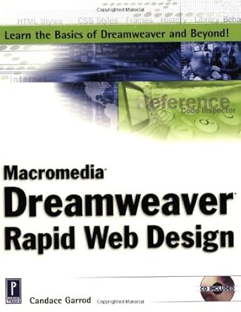 macromedia dreamweaver rapid web design 1st edition candace garrod 0761531378, 978-0761531371