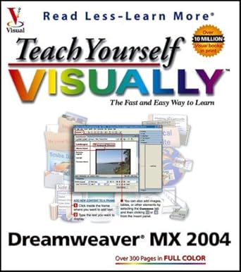 teach yourself visually dreamweaver mx 2004 1st edition janine warner ,susannah gardner 0764543350,