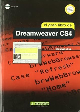 el gran libro de dreamweaver cs4 1st edition mediaactive 8426715702, 978-8426715708