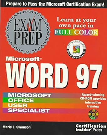 microsoft word 97 exam prep 1st edition marie l swanson 1576102343, 978-1576102343