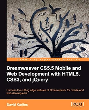 dreamweaver cs5 5 mobile and web development with html5 css3 and jquery 1st edition david karlins 1849691584,