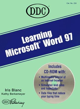 learning microsoft word 97 1st edition iris blanc 1562434403, 978-1562434403