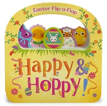 happy and hoppy childrens flip a flap activity board book for easter baskets and springtime fun ages 1 5 1st