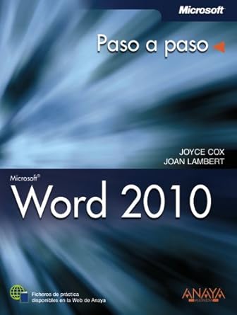 word 2010 1st edition joyce cox ,joan lambert 8441528535, 978-8441528536