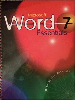 microsoft word 7 essentials essentials 1st edition nita hewitt rutkosky 156118893x, 978-1561188932