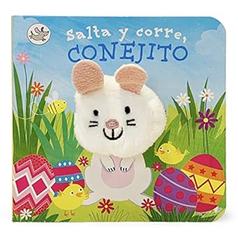 salta y corre conejito / hippity hoppity little bunny finger puppet book 1st edition cottage door press