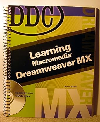 learn dreamweaver mx grd 10 1st edition skintik reidel 0130364487, 978-0130364487