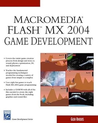 macromedia flash mx 2004 game development 1st edition glen rhodes 1584503092, 978-1584503095