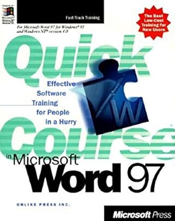 quick course in microsoft word 97 1st edition inc online press ,joyce cox 1572317256, 978-1572317253