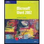 microsoft word 2002 illustrated brief 1st edition jennifer duffy ,duffy 0619018992, 978-0619018993
