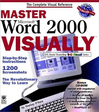 master microsoft word 2000 visually 1st edition shelley o'hara 0764560468, 978-0764560460