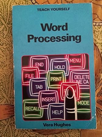teach yourself word processing 1st edition v hughes 0340376279, 978-0340376270